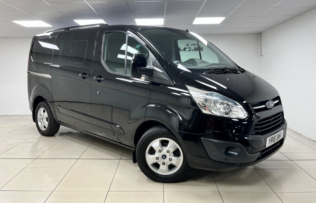 Ford Transit Custom 2.2 Tdci 125Ps Low Roof Dcab Limited Van -No Vat Black