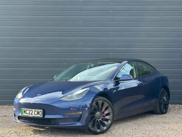 Tesla Model 3 2022 Dual Motor Performance Saloon MC22CMO Blue #4