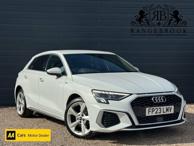 Audi A3 2023 1.4 Tfsie 40 S Line Sportback Plug White