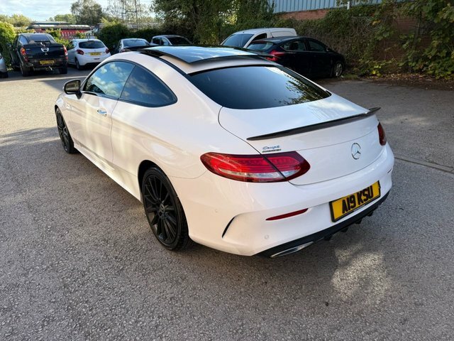 Mercedes-Benz C Class Coupe White #4