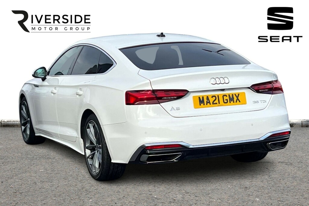 Audi A5 2.0 Tdi 35 S Line Sportback S Tronic Euro 6 Ss White #3