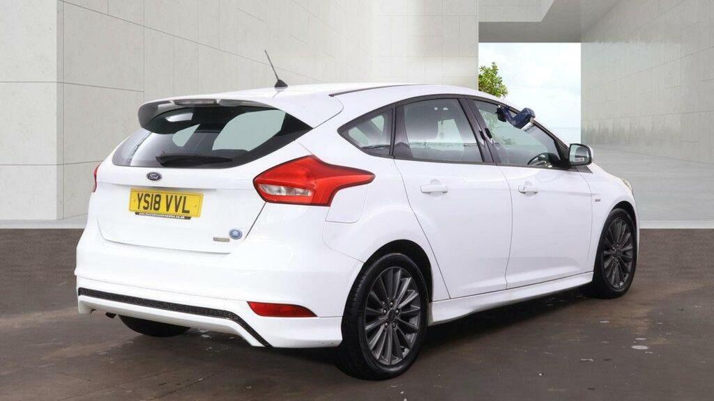 Ford Focus 1.0T Ecoboost St-line Euro 6 Ss White #4