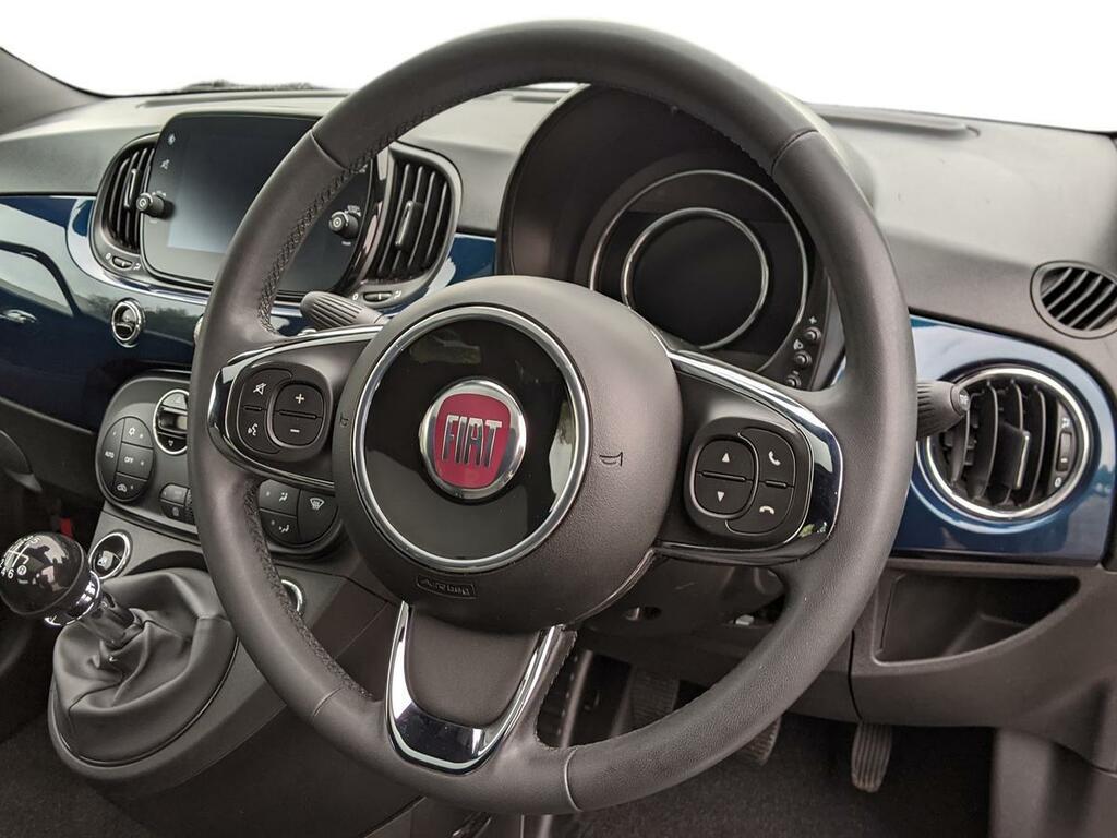 Fiat 500 Red 16 Alloy White #9