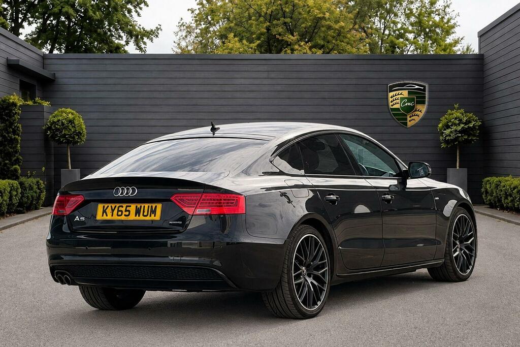 Audi A5 Hatchback 2.0 Tdi Black Edition Plus Sportback S T KY65WUM Black #3