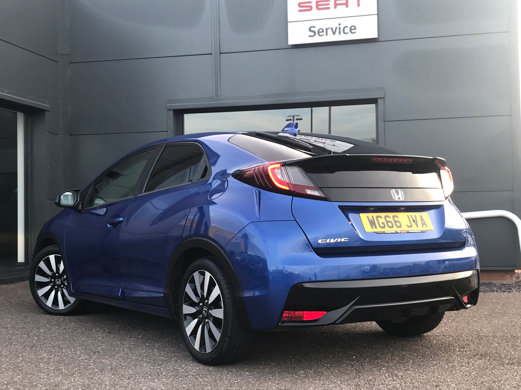 Honda Civic 1.8 I-vtec Sr Hatchback Euro 6 Blue #3