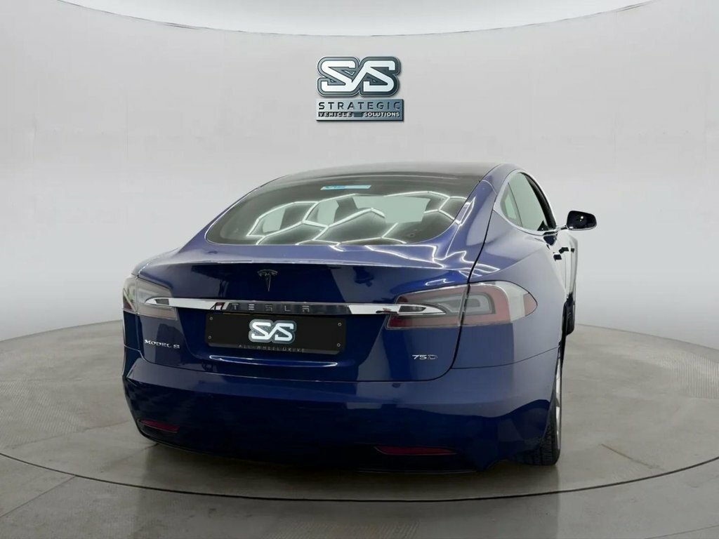 Tesla Model S Hatchback Blue #6