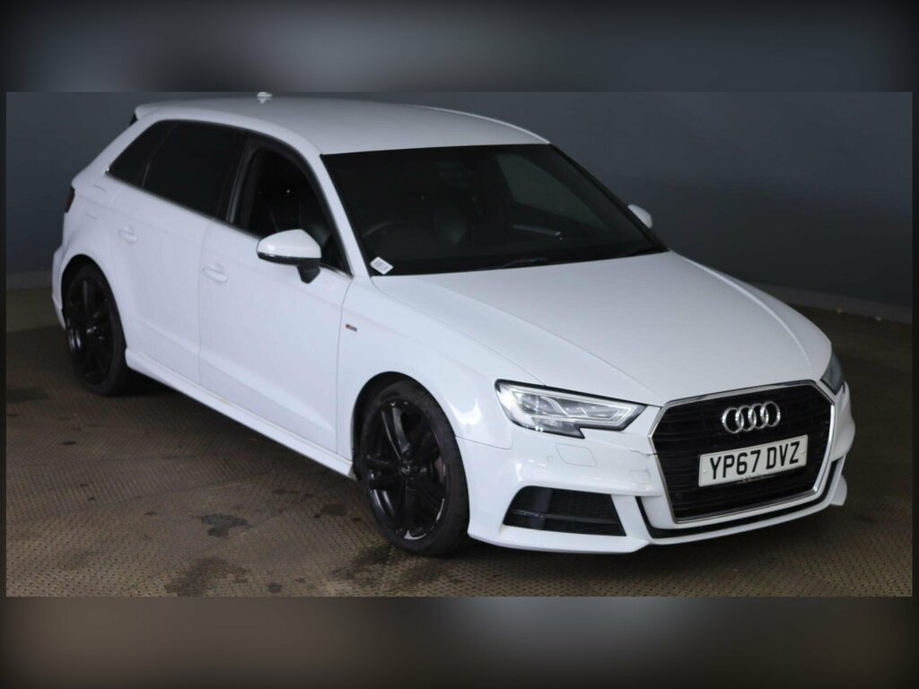Audi A3 1.6 Tdi S Line Sportback S Tronic Euro 6 Ss White
