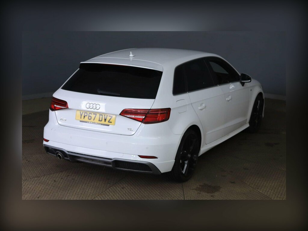 Audi A3 1.6 Tdi S Line Sportback S Tronic Euro 6 Ss White #2