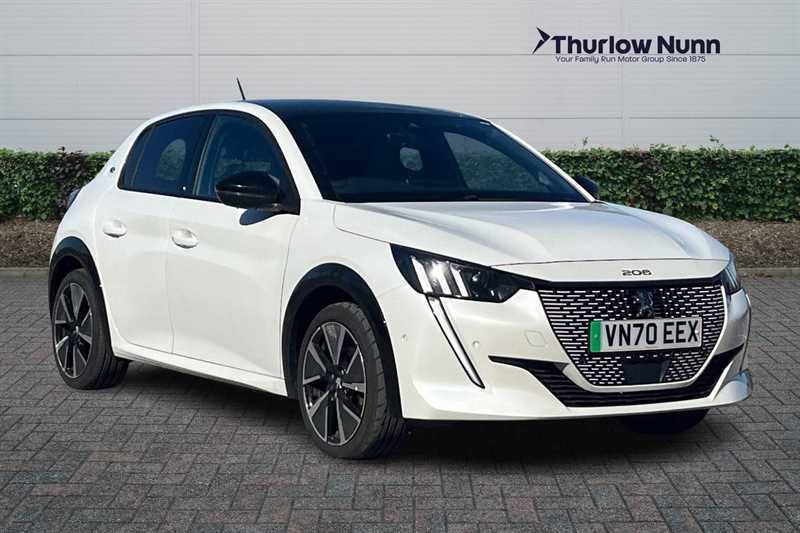 Peugeot e-208 50Kwh Gt Hatchback 136 Ps White