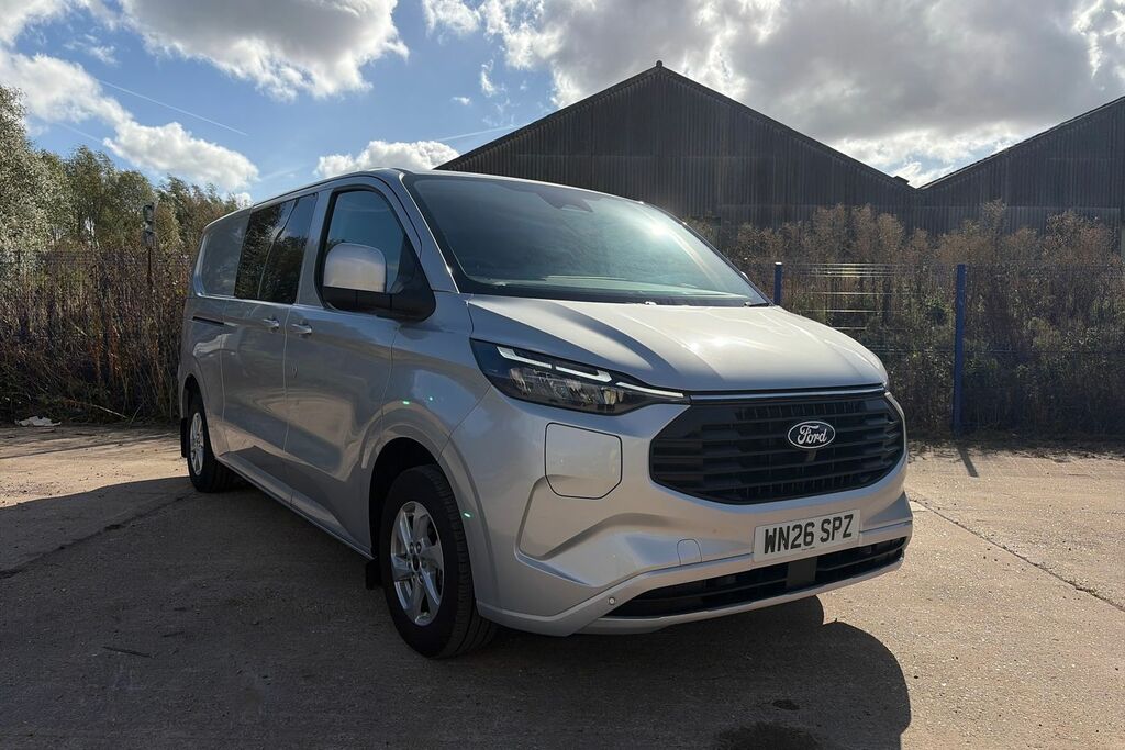 Ford Transit Custom 320 Limited L2 Lwb Double Cab In Van Fwd 2.5 Silver