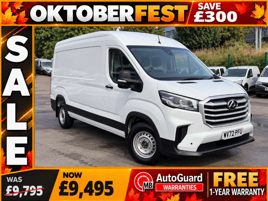 Maxus Deliver 9 D20 Panel Van Fwd L3 H2 Euro 6 Ss White