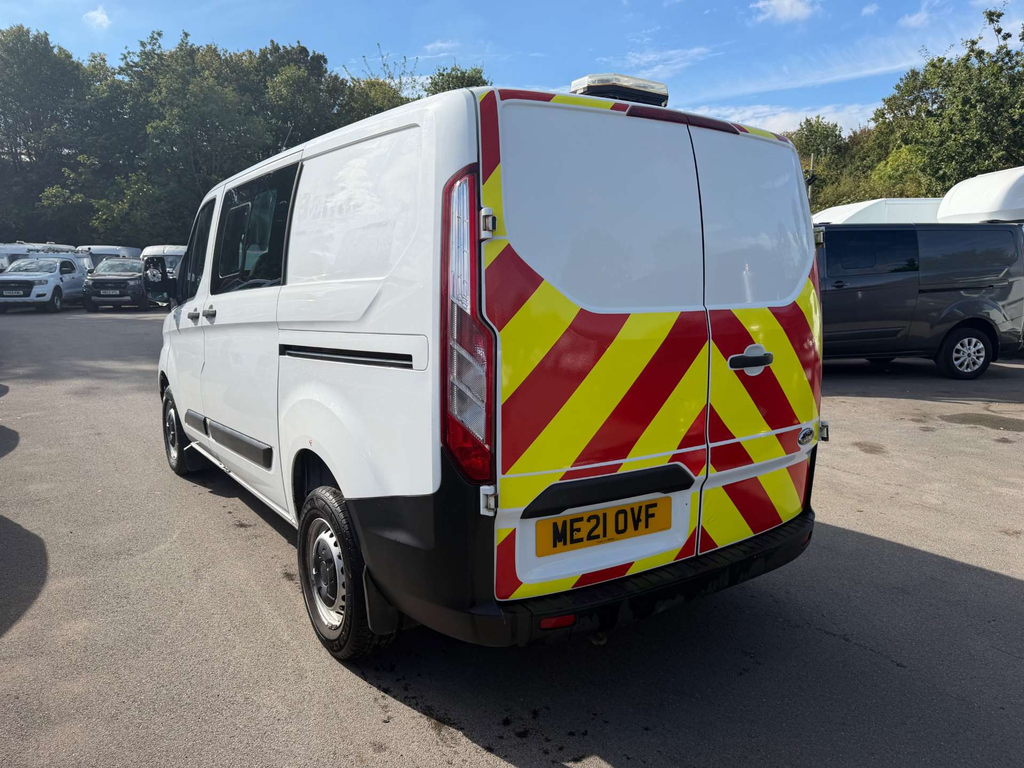 Ford Transit Custom 280 Ecoblue Leader Crew Van Double Cab Manu White #5