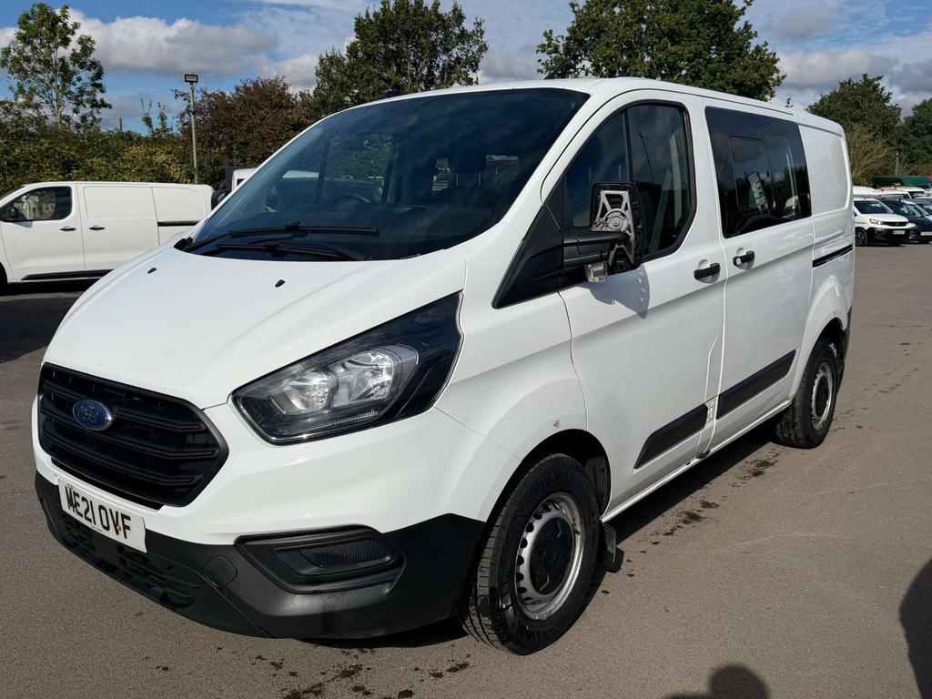 Ford Transit Custom 280 Ecoblue Leader Crew Van Double Cab Manu White #3