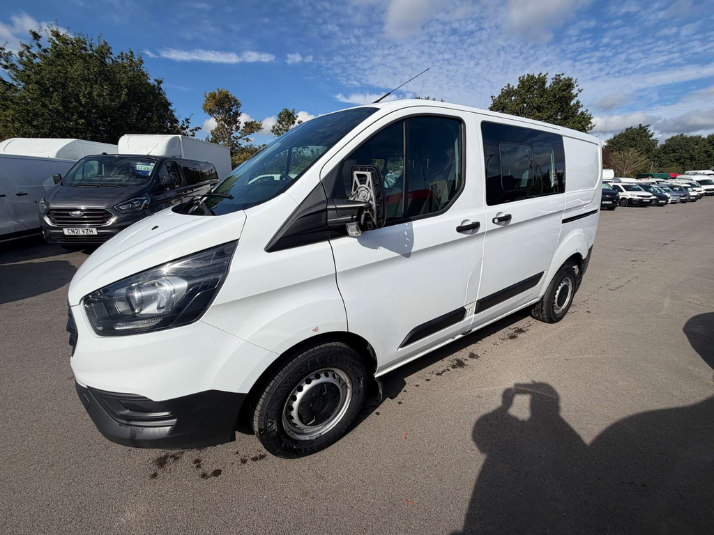 Ford Transit Custom 280 Ecoblue Leader Crew Van Double Cab Manu White #4