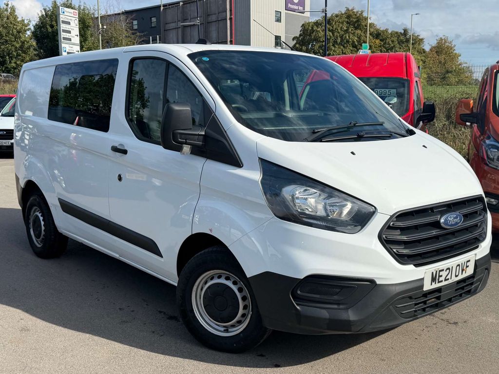 Ford Transit Custom 280 Ecoblue Leader Crew Van Double Cab Manu White