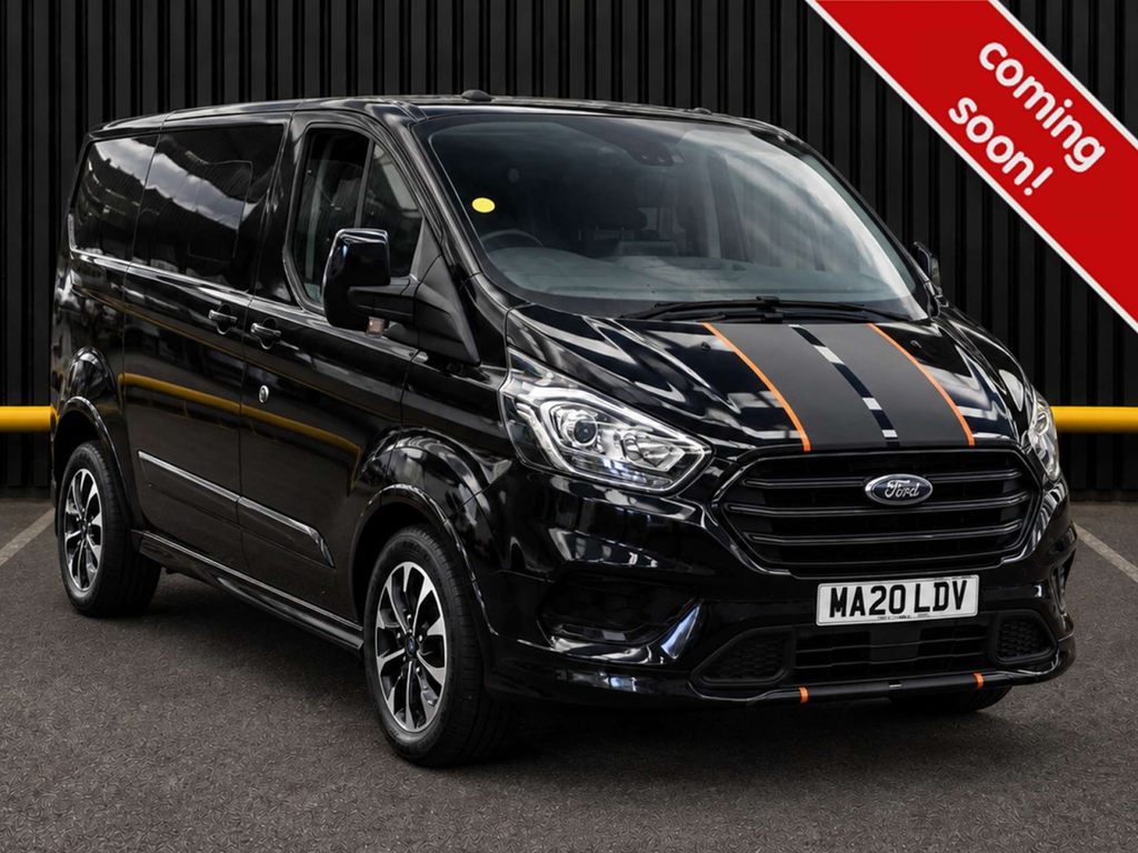 Ford Transit Custom 320 Ecoblue Sport Crew Van Double Cab Black