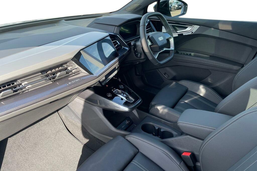 Audi Q4 E Tron Black Edition Quattro Silver #2