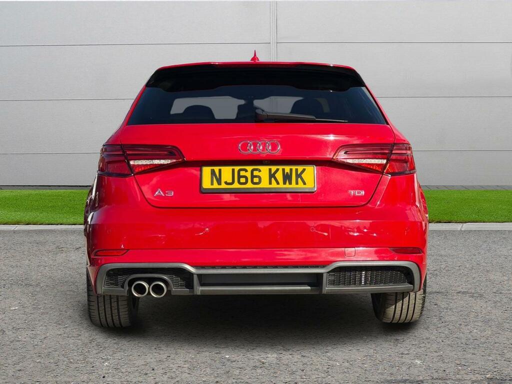 Audi A3 2.0 Tdi S Line Sportback Euro 6 Ss NJ66KWK Red #6