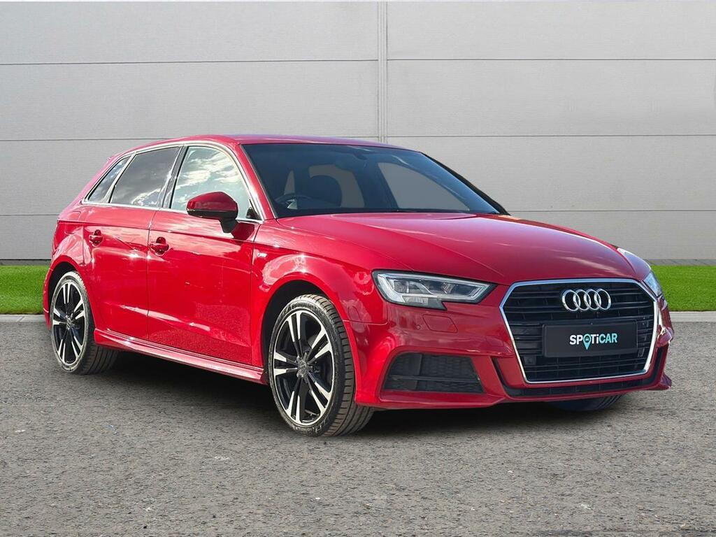 Audi A3 2.0 Tdi S Line Sportback Euro 6 Ss NJ66KWK Red