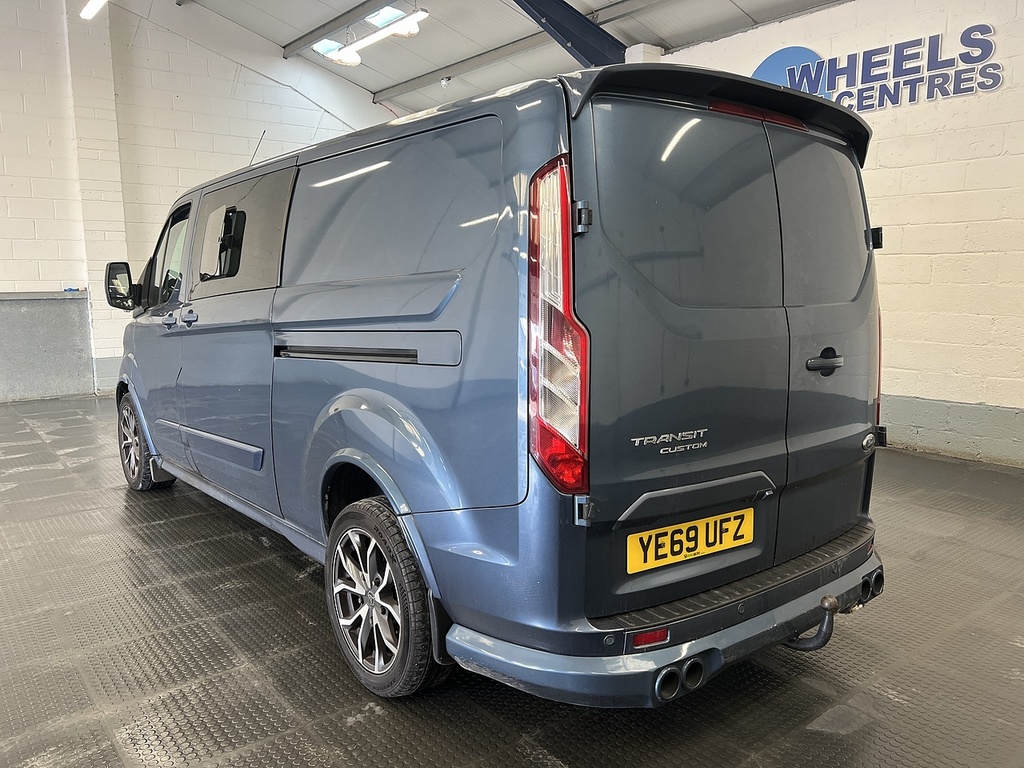 Ford Transit Custom 2.0 320 Ecoblue Limited Crew Van Double Cab Di Blue #2