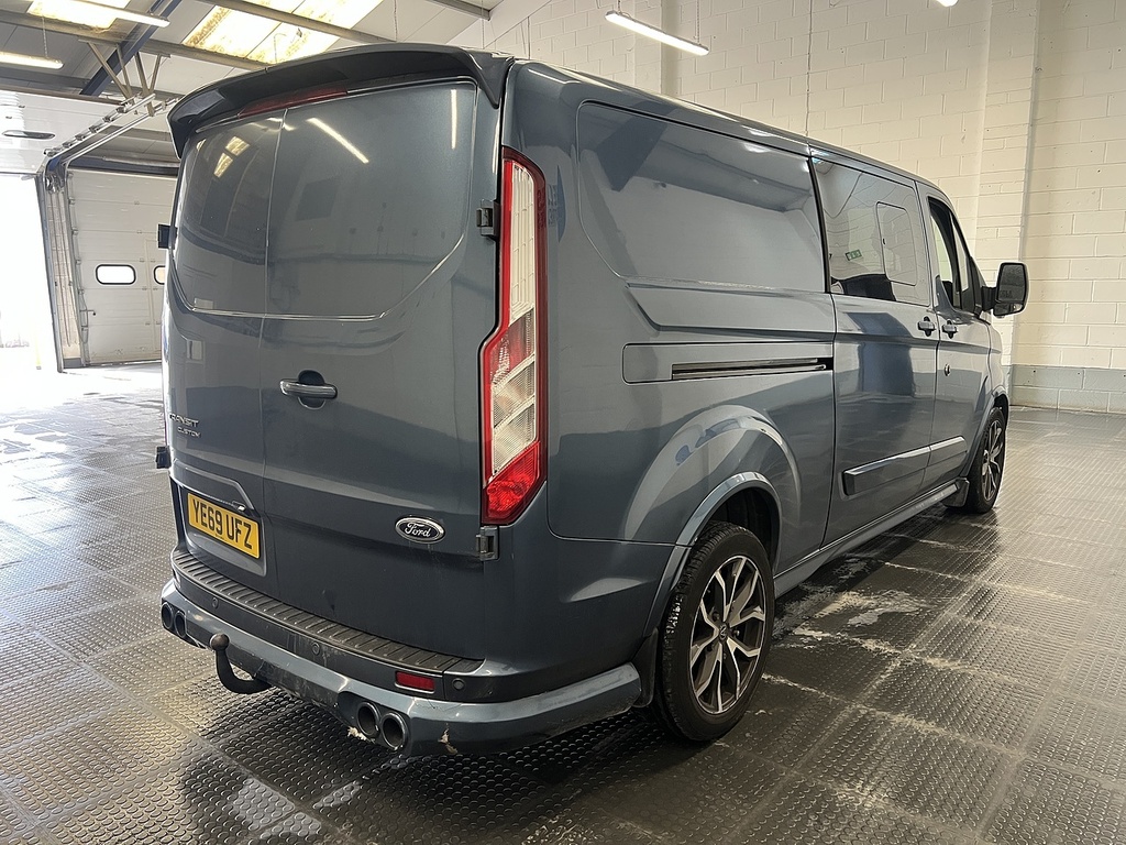 Ford Transit Custom 2.0 320 Ecoblue Limited Crew Van Double Cab Di Blue #3