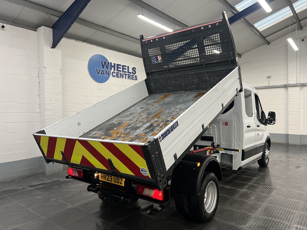 Ford Transit Custom 2.0 350 Ecoblue Leader Tipper Double Cab Diese White #5
