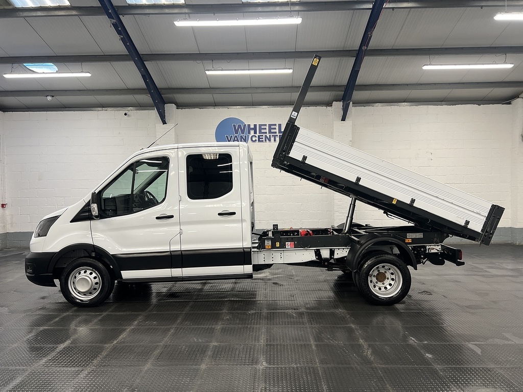 Ford Transit Custom 2.0 350 Ecoblue Leader Tipper Double Cab Diese White #2