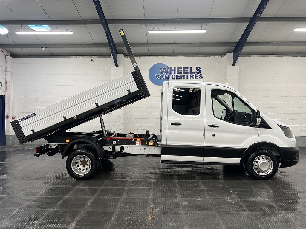 Ford Transit Custom 2.0 350 Ecoblue Leader Tipper Double Cab Diese White #6