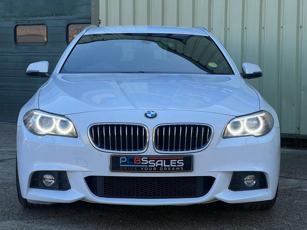 BMW 5 Series 2.0 520D M Sport Touring Euro 6 S White #2