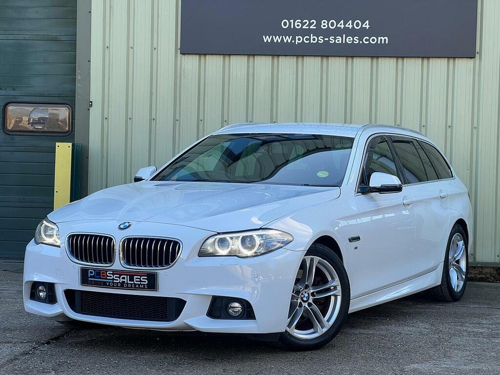 BMW 5 Series 2.0 520D M Sport Touring Euro 6 S White #3