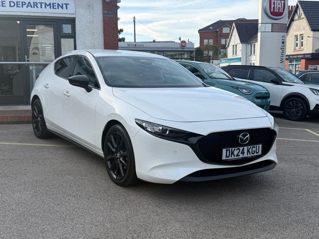 Mazda 3 2.0 E-skyactiv-g Mhev Homura Hatchback White