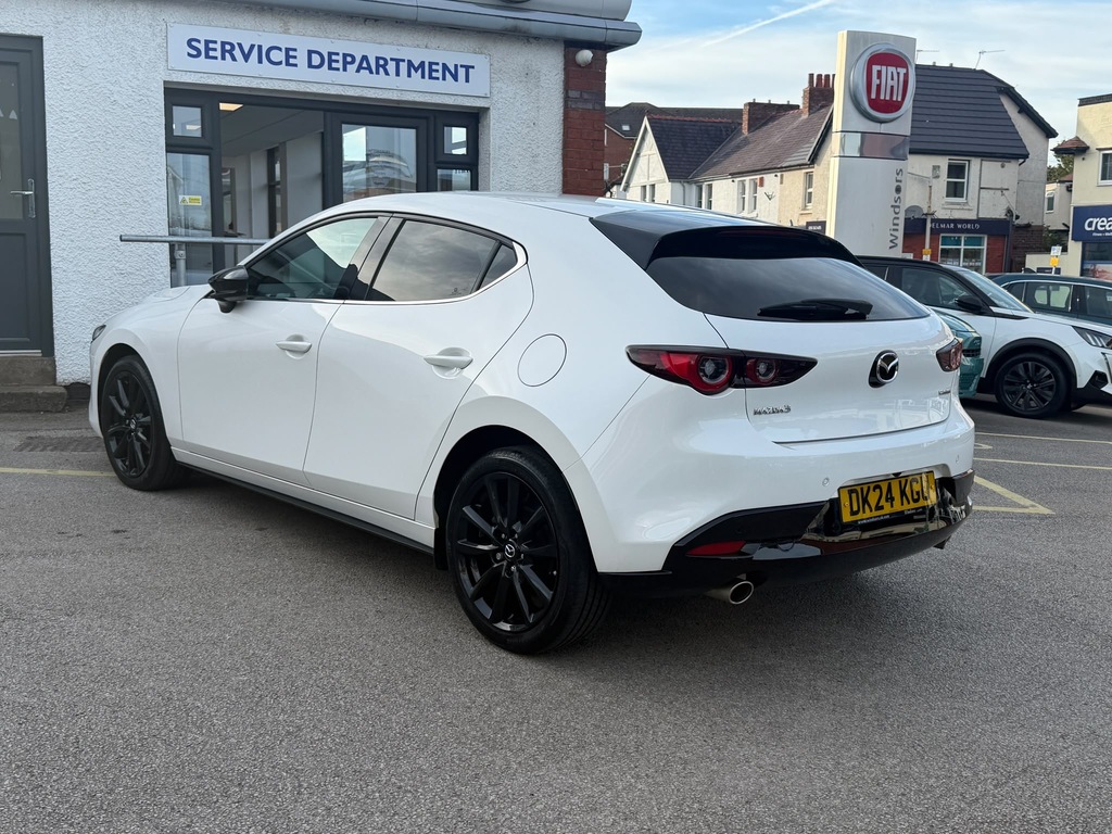 Mazda 3 2.0 E-skyactiv-g Mhev Homura Hatchback White #6