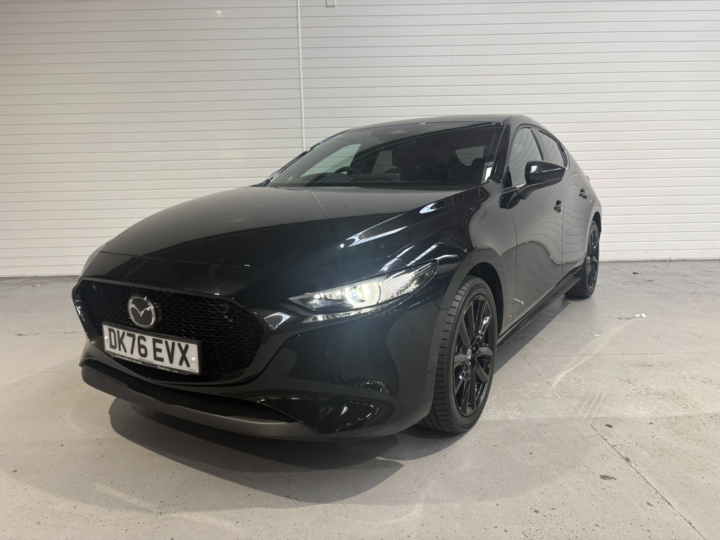 Mazda 3 2.0 E-skyactiv-x Mhev Exclusive-line Hatchback Black #3
