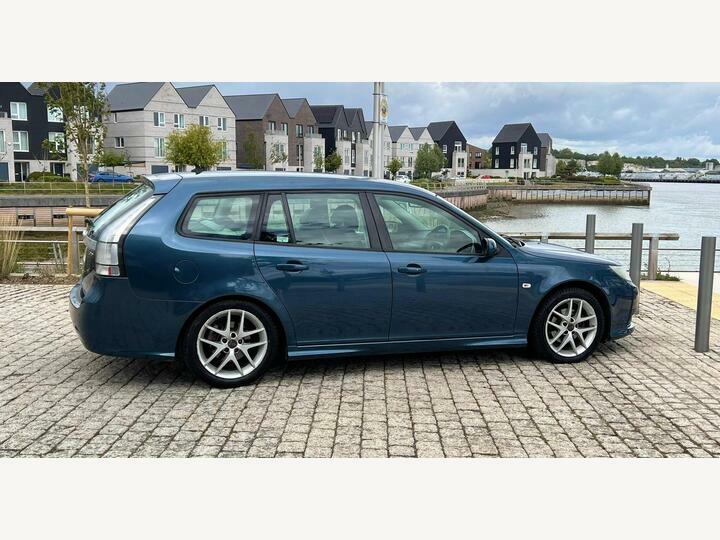Saab 9-3 1.9 Tid Vector Sport Sportwagon AJ03FAR Blue #5