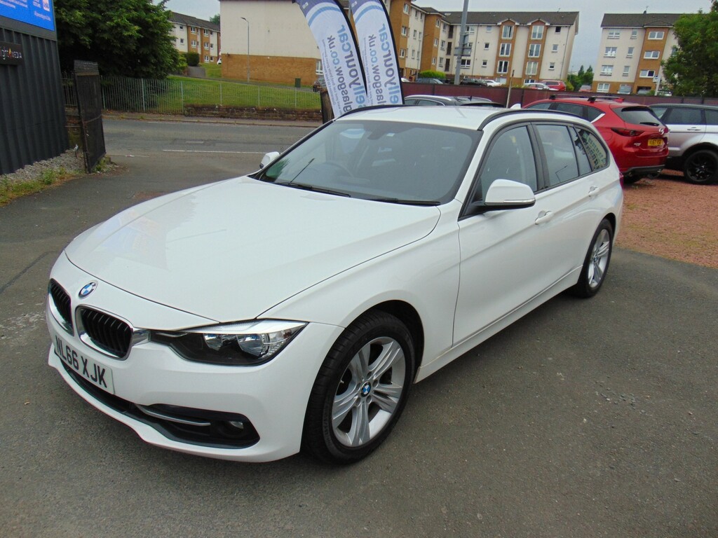 BMW 3 Series Estate 2.0 318D Sport Touring Mot June 2027 On White #6