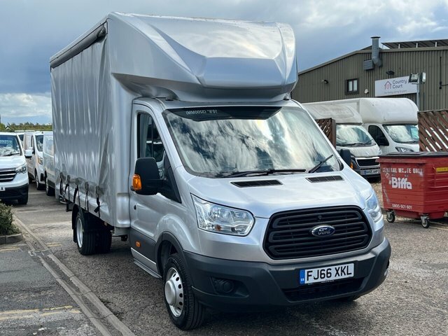 Ford Transit Custom Tdci 350 Curtainsider Silver