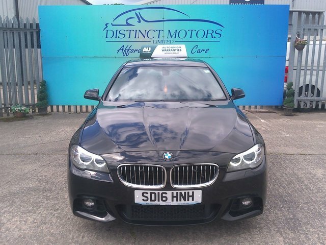 BMW 5 Series 520D M Sport Saloon Black #2