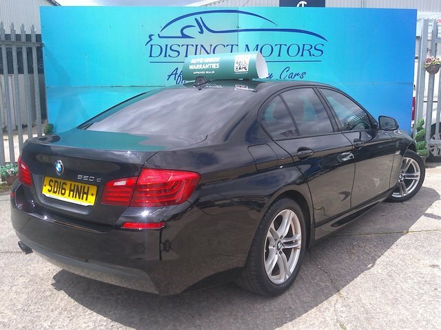 BMW 5 Series 520D M Sport Saloon Black #4