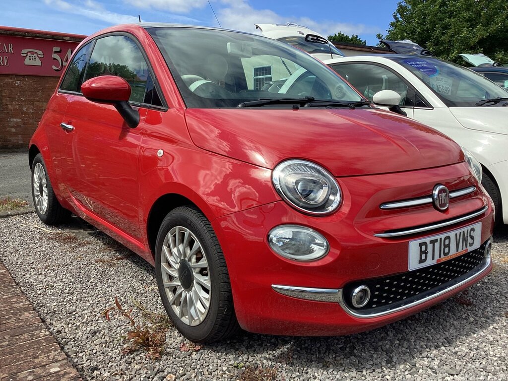 Fiat 500 1.2 Lounge Hatchback Euro 6 Ss Red #2