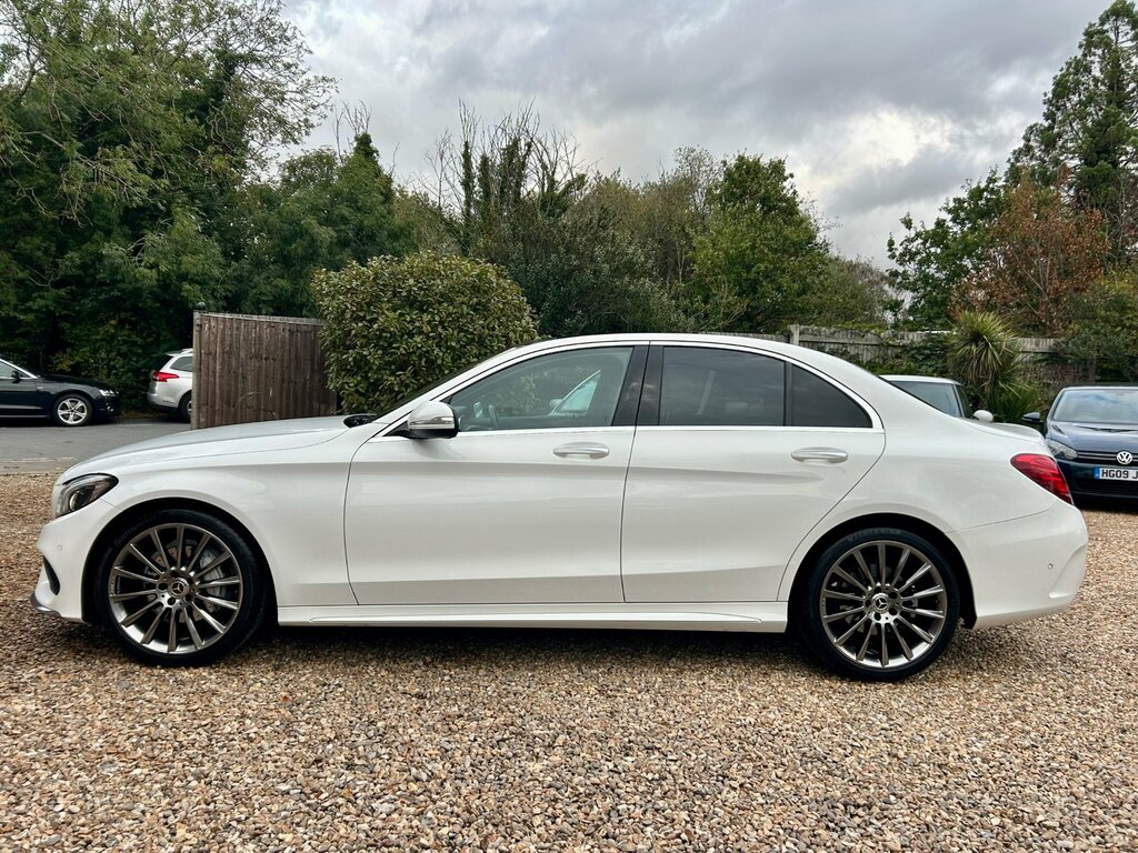 Mercedes-Benz C Class 2.0 C200 Amg Line Saloon 7G-tronic Eur White #2