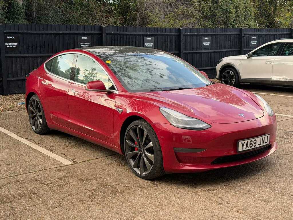 Tesla Model 3 Performance Awd Red