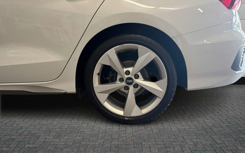 Audi A3 2.0 Tdi 35 S Line Saloon S Tronic 150 White #5