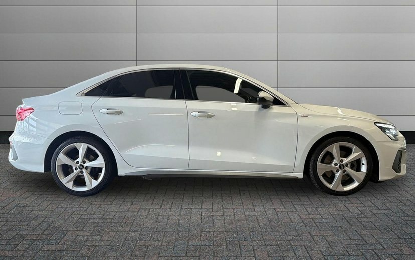 Audi A3 2.0 Tdi 35 S Line Saloon S Tronic 150 White #4