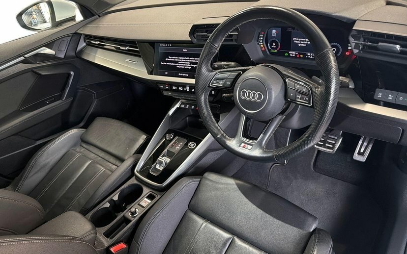 Audi A3 2.0 Tdi 35 S Line Saloon S Tronic 150 White #6