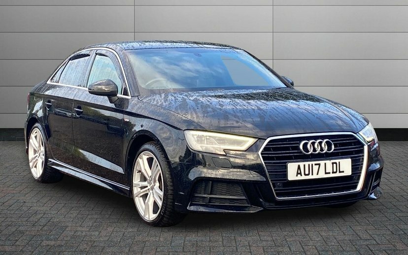 Audi A3 2.0 Tdi S Line Saloon 150 Ps Black