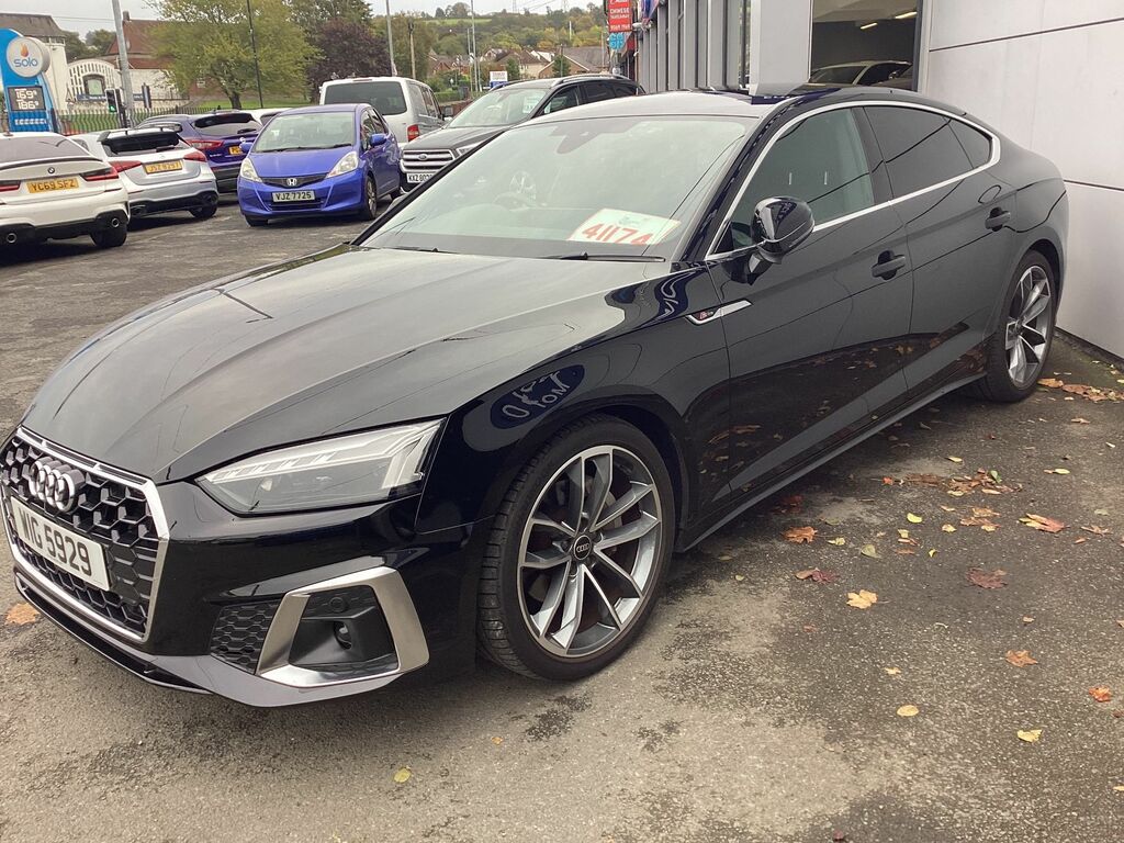 Audi A5 2.0 Tfsi 40 S Line Sportback S Tronic E Black #2