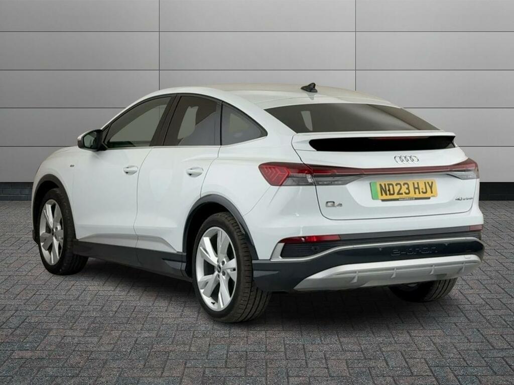 Audi Q4 E Tron 40 S Line Sportback 82Kwh White #2