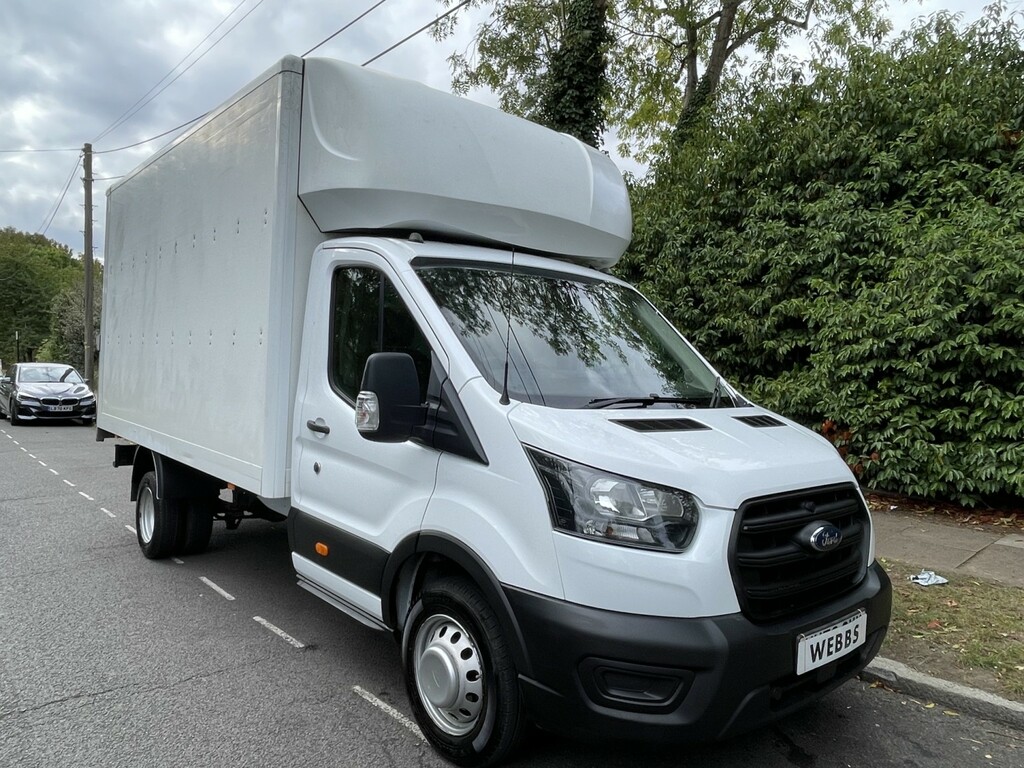 Ford Transit Custom 2.0 350 Ecoblue Hd Leader Luton Van Drw White #4