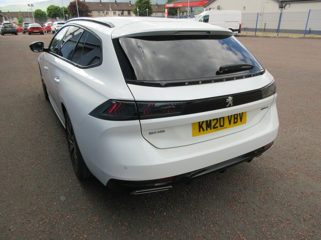 Peugeot 508 SW 2020 Peugeot 508 1.5 Bluehdi Ss Sw Gt Line 130 Bh White #4