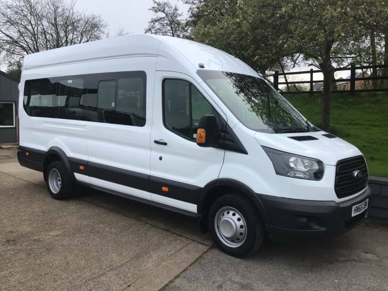 Ford Transit Custom 2.2 Tdci 125Ps H3 17 Seater - 2016 66 HN66UDM White #2